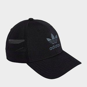 adidas Originals Men's Trefoil Beacon II Precurve Snapback Hat - BLACK/GRAY -NWT